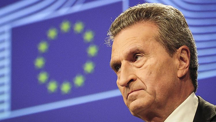 Kündigt Einschnitte für deutsche Bauern und Regionen an: EU-Haushaltskommissar Günther Oettinger.