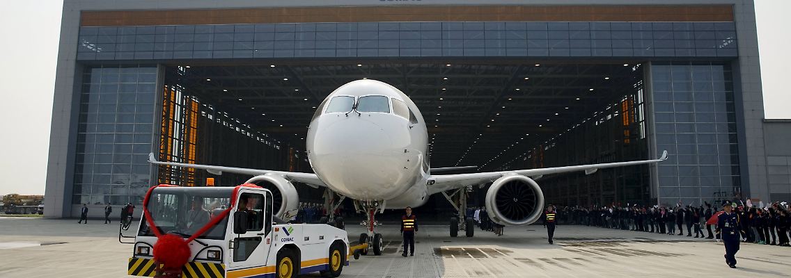 Konkurrenz für Airbus: Das Flugzeug Comac C919 gilt als der "chinesische A320".