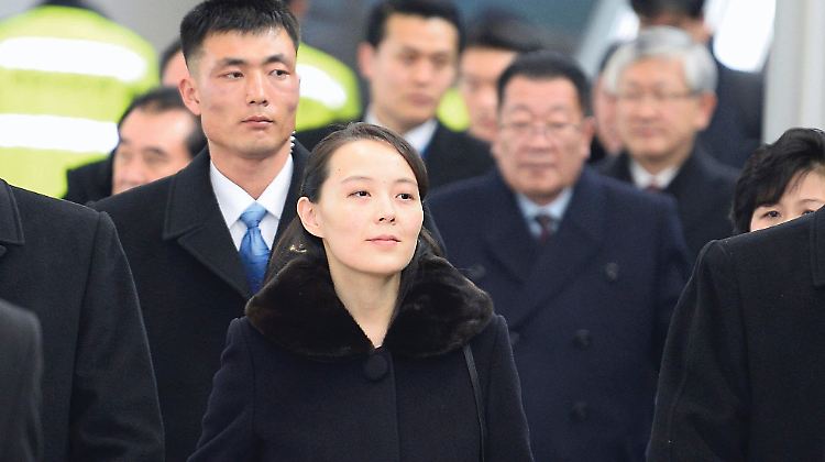 Kim Yo Jong landete auf dem Flughafen Incheon.