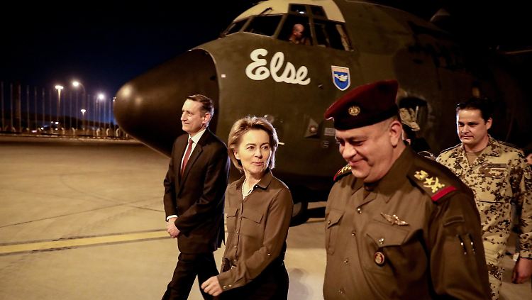 Verteidigungsministerin Ursula von Leyen will im Irak auch die deutschen Soldaten besuchen.