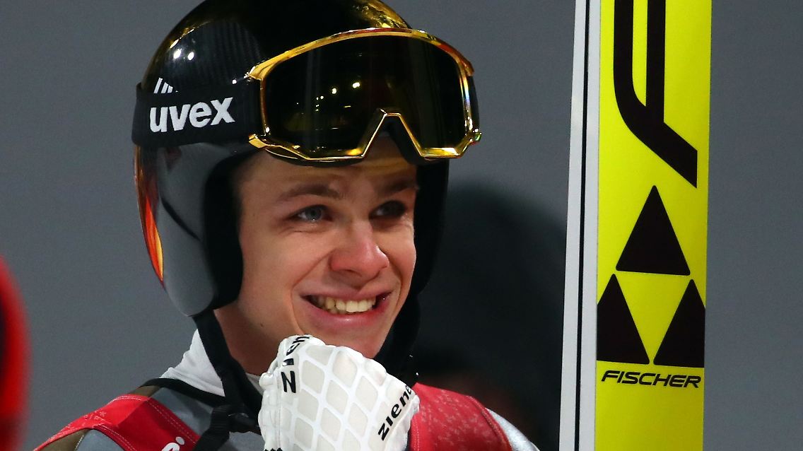 Andreas Wellinger war einer der Favoriten in Pyeongchang. Nun hat er das erste Einzelgold eines deutschen Skispringers seit Jens Weißflog 1994 gewonnen.