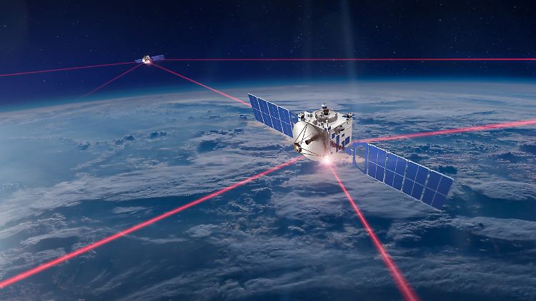 Hier stören weder Nebel noch Wolken: Für die Datenübertragung zwischen Satelliten ist der Laser besonders gut geeignet.