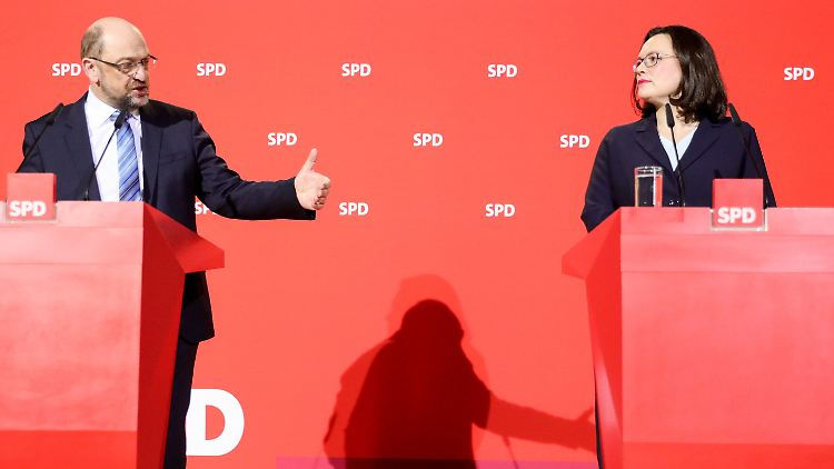 Martin Schulz will eigentlich erst Ende März den Stab an Andrea Nahles übergeben. Es dürfte nun aber doch schneller gehen.