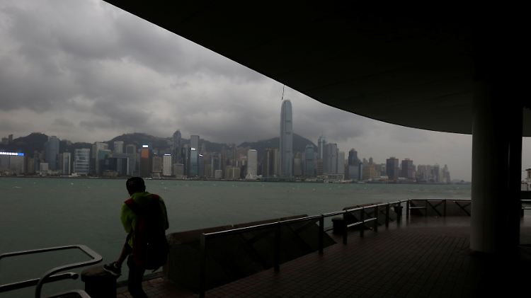 Leichtes Plus nach dem Kursrutsch: Blick auf die Skyline von Hongkong.
