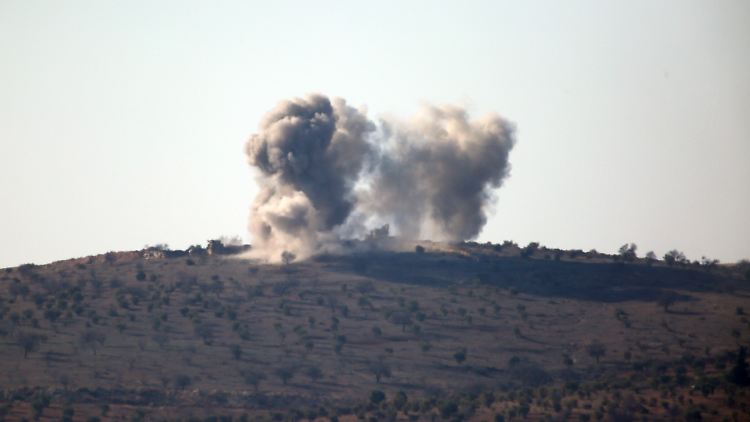 Türkische Bombenangriffe auf YPG-Stellungen