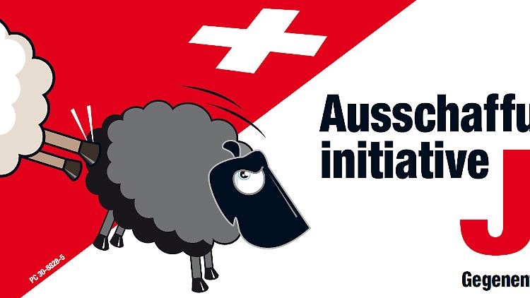 Ein weißes Schaf tritt ein schwarzes aus dem Land: So einfach sieht das die populistische SVP.