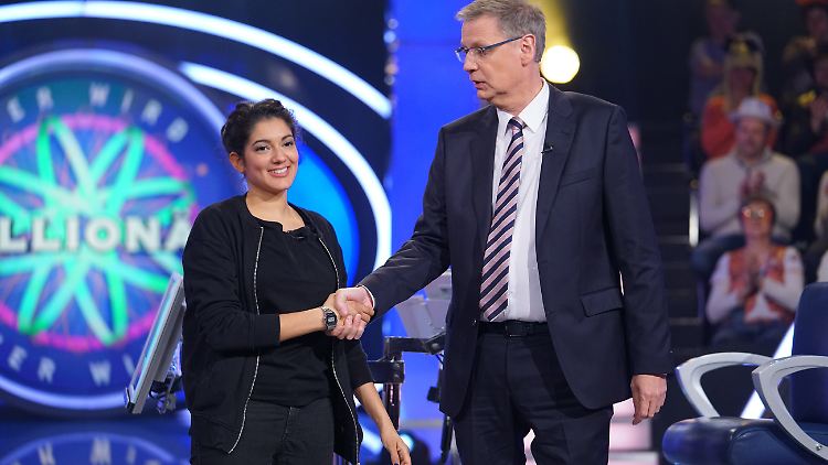 Roxanne von der Weiden aus Mannheim ist unter anderem dank der Hilfe von Günther Jauch um einige Euro reicher.