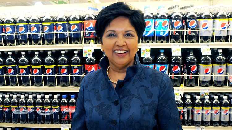 Leitet den weltbekannten Brausekonzern: Pepsico-Chefin Indra Nooyi.