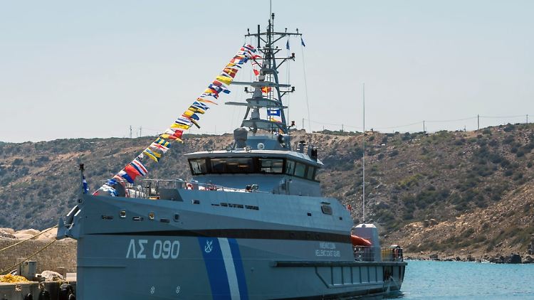 Die Gavdos, hier auf einem Foto von 2017, wurde bei einem Zusammenstoß mit einem türkischen Schiff beschädigt. 