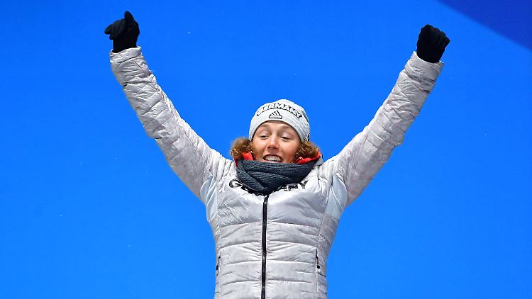 Schon wieder ein Bild von Laura Dahlmeier.