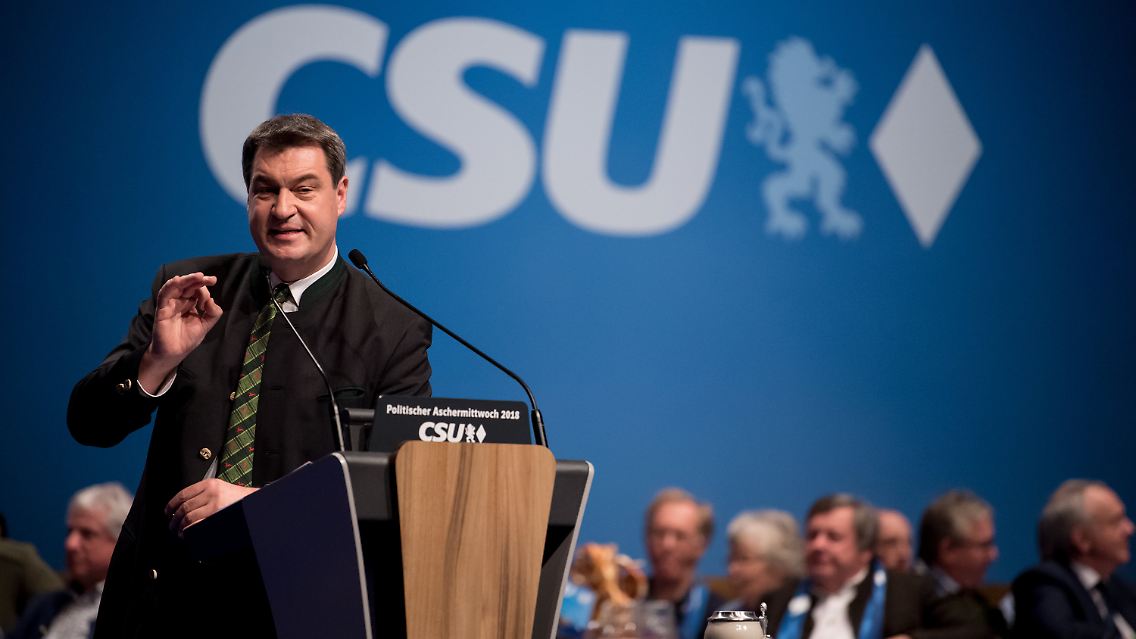 Die Balance stimmt im Land nicht: Markus Söder in Passau.