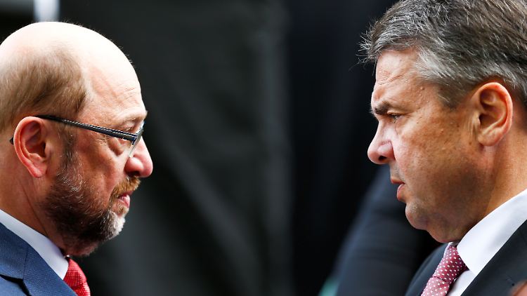 Martin Schulz hat auf die Entschuldigungs-SMS von Sigmar Gabriel offenbar nicht geantwortet.
