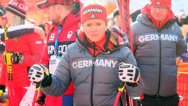 Viktoria Rebensburg verpasst das Podest knapp. 