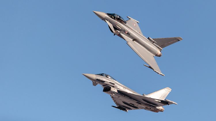 Einsatz über den Alpen: Österreich nutzt den Eurofighter vor allem in seiner Rolle als Abfangjäger.