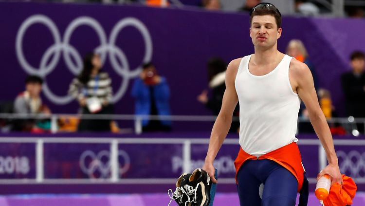 Geschlagen: Sven Kramer über die 10.000 Meter.