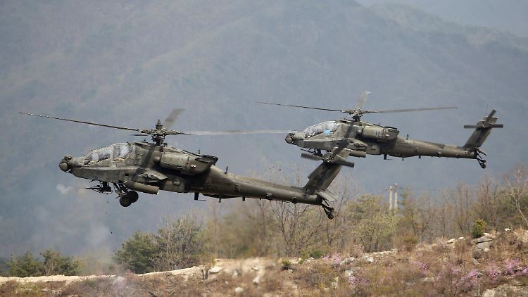 US-Kampfhubschrauber vom Typ Apache 