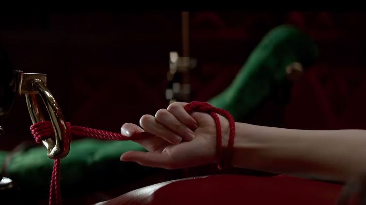 Fesselspiele gefällig? Dakota Johnson fand es wohl nicht so berauschend.
