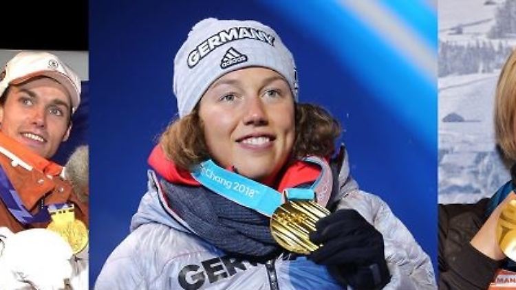 Hannawald holte 2002 mit dem Team Gold, Dahlmeier sicherte sich zweimal Gold in Pyeongchang und Neuner gewann zweimal Gold 2010.