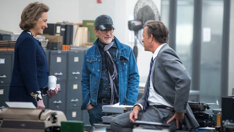 Trio Infernale: Meryl Streep, Steven Spielberg und Tom Hanks.