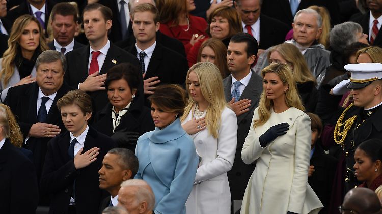 Bei der Amtseinführung von Donald Trump.