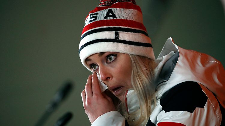 Bronze halt: Lindsey Vonn.