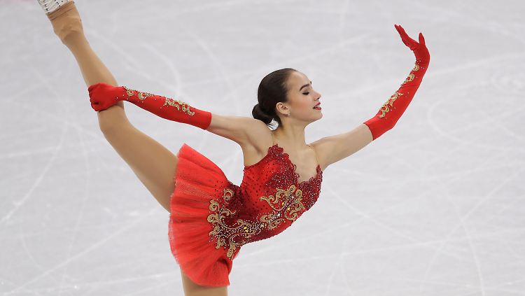 Alina Sagitowa siegte knapp, aber verdient im olympischen Eiskunstlaufen.