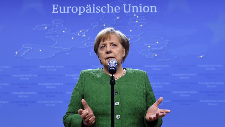 "Das zieht finanzielle Notwendigkeiten nach sich": Angela Merkel beim EU-Gipfel in Brüssel.