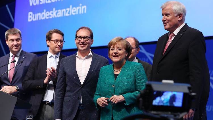Demonstrative Einigkeit auf dem CSU-Parteitag im Dezember 2017.