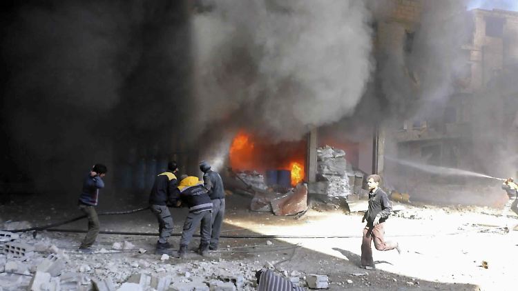 Ghuta erlebt die schlimmsten Angriffe seit Beginn des syrischen Bürgerkriegs vor fast sieben Jahren.