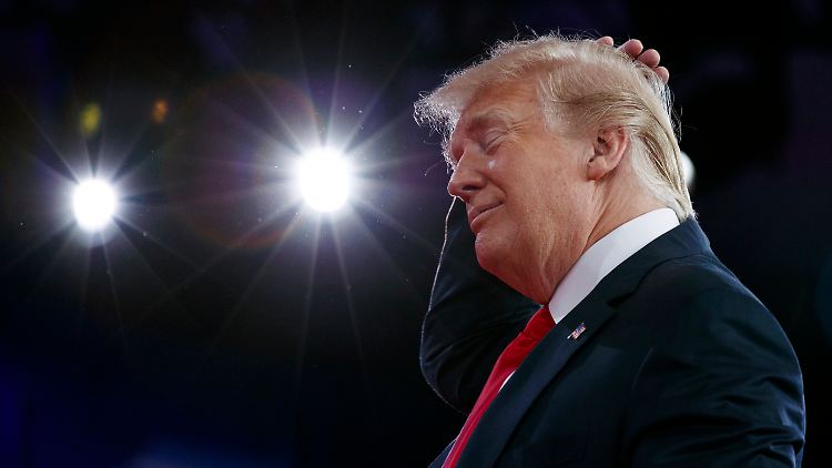 Bei einem Auftritt vor einer konservativen Vereinigung machte Trump kürzlich einen Witz darüber, dass er angeblich eine Glatze kunstvoll mit Haaren verdecke (seine Haarfarbe erklärte er nicht).
