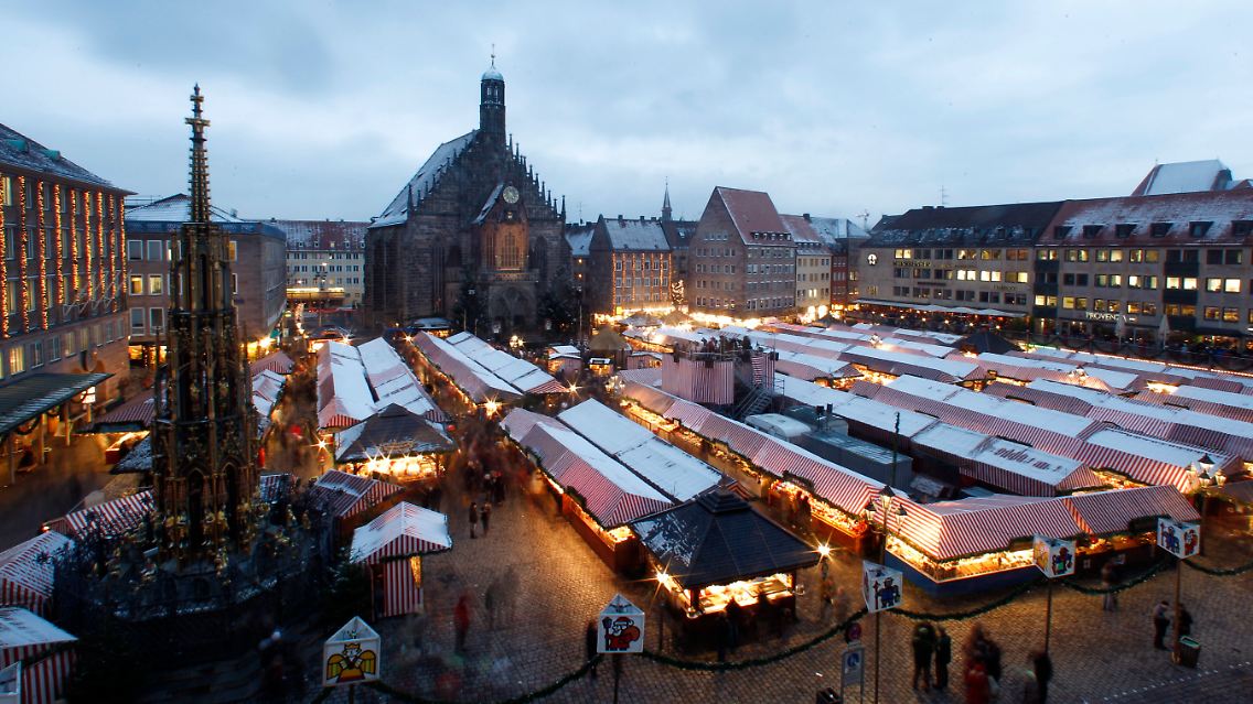 Der Christkindlesmarkt in Nürnberg.