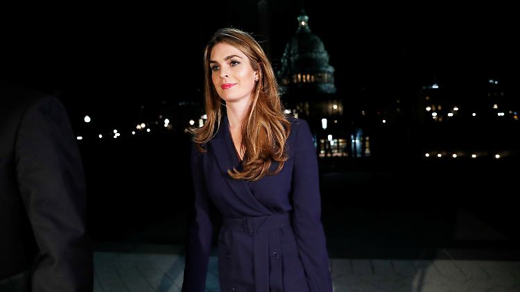 Hope Hicks, 29 Jahre, und wohl nur noch wenige Wochen Kommunikationschefin des Weißen Hauses.