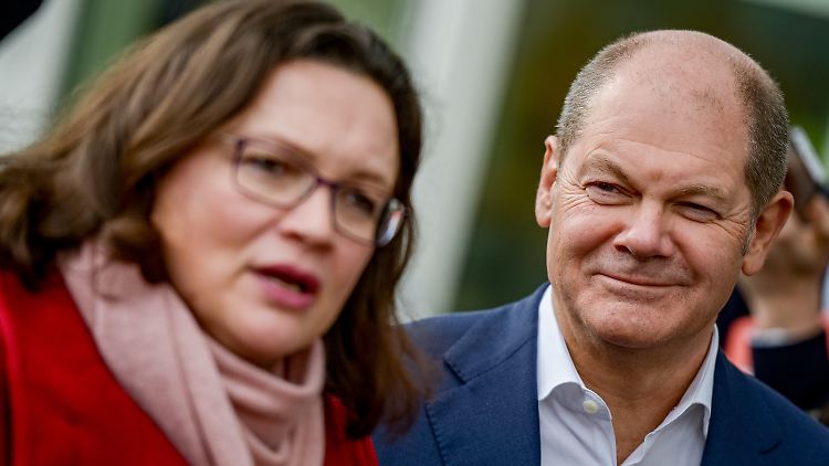 Nahles würde gegen Amtsinhaberin Merkel schlechter abschneiden als Scholz.