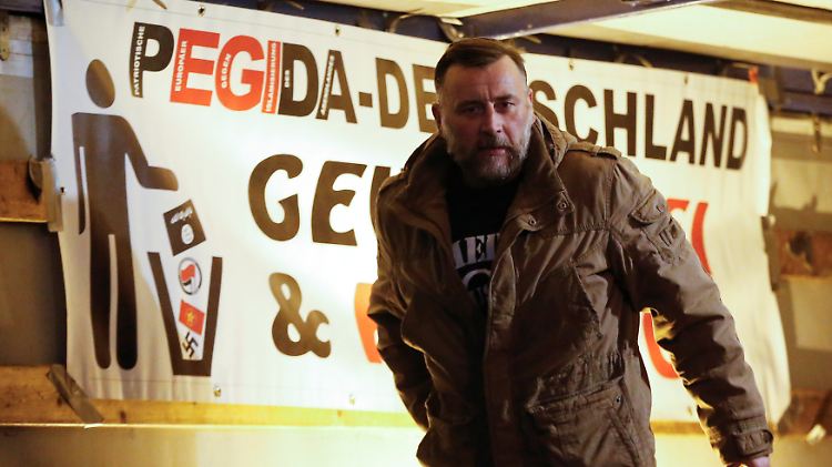 Pegida-FrontmannLutz Bachmann: Künftig dürfen AfD-Politiker mit ihm auftreten.
