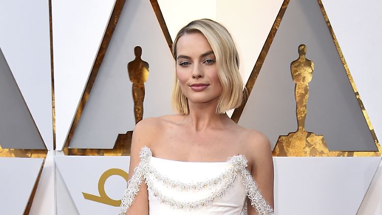 Margot Robbie bei der Oscarverleihung in diesem Jahr - sie war als Hauptdarstellerin nominiert.