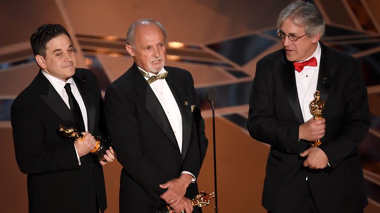 Treffen in "Dunkirk" den richtigen Ton: Gary A. Rizo, Gregg Landaker und Mark Weingarten.