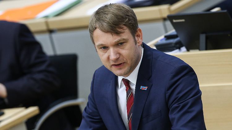 Poggenburg im Magdeburger Landtag.