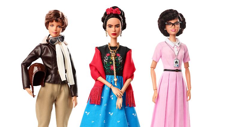 Pilotin Amelia Earhart, Malerin Frida Kahlo und Mathematikerin Katherina Johnson zählen zu den 14 neuen Barbies.