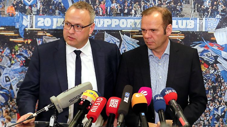 Frank Wettstein und Bernd Hoffmann führen nun erst einmal den HSV.