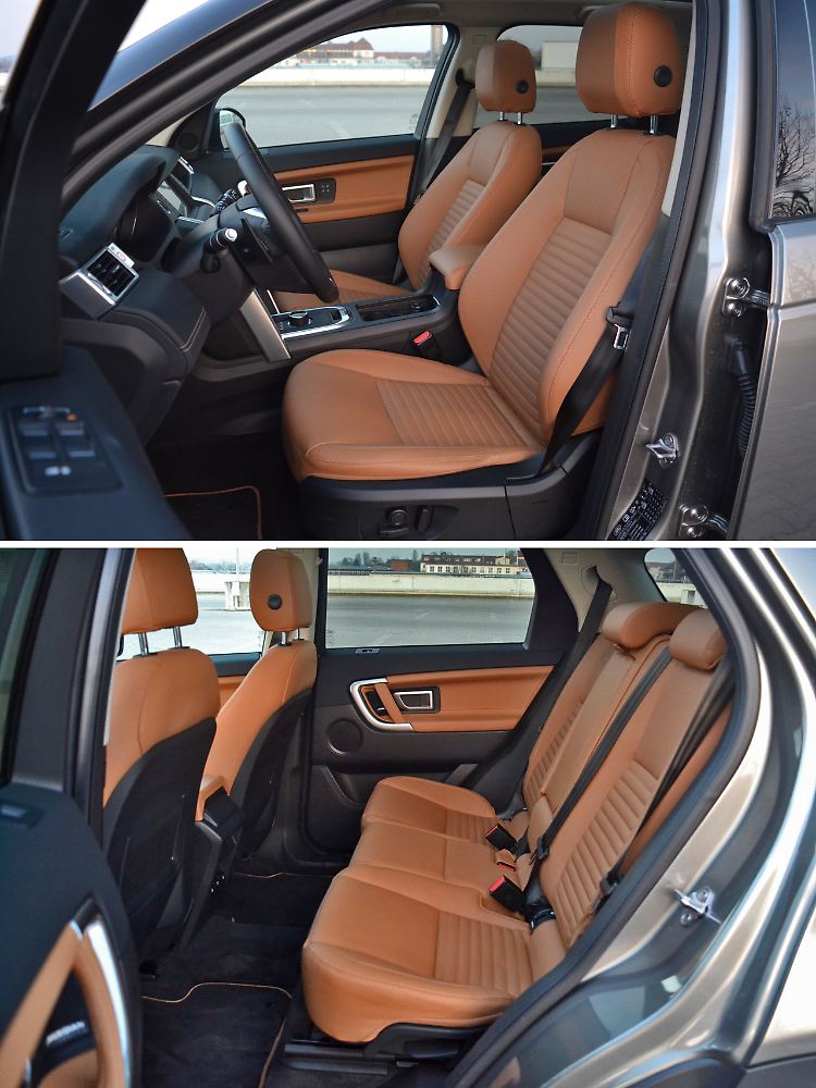 Das Gestühl im Discovery Sport hat nichts mit Omas Fernsehsessel gemein. Straff und sportlich kommen die Polster daher.