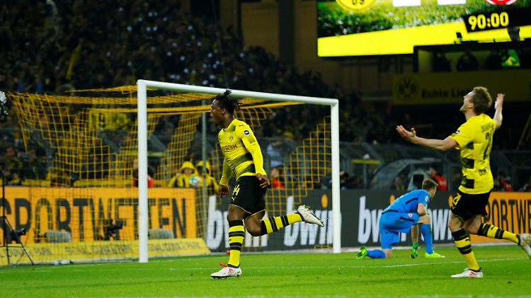 Mann des Tages für den BVB: Michy Batshuayi erzielte in letzter Sekunde den Siegtreffer.