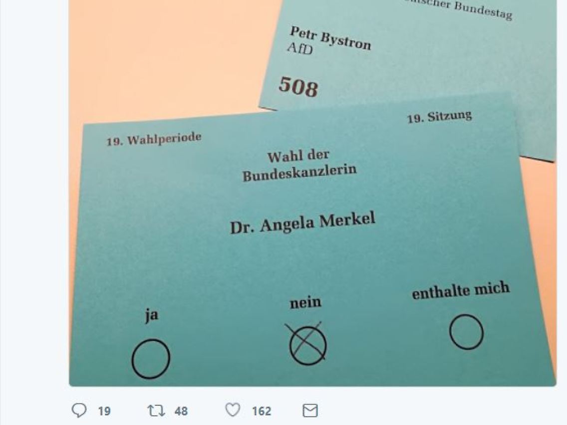 Der Tweet des Abgeordneten.