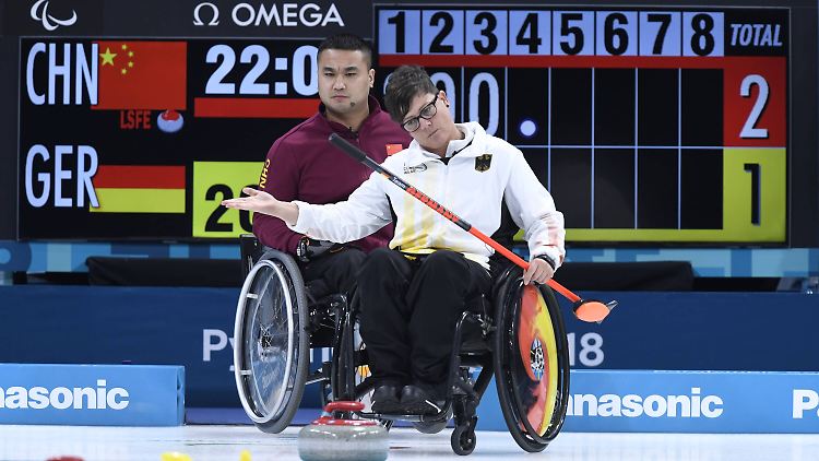Ein Weiterkommen in Pyeongchang ist für die Rollstuhlcurler kaum noch möglich.