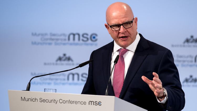 Sicherheitsberater McMaster bei der Münchener Sicherheitskonferenz im Februar 2018.