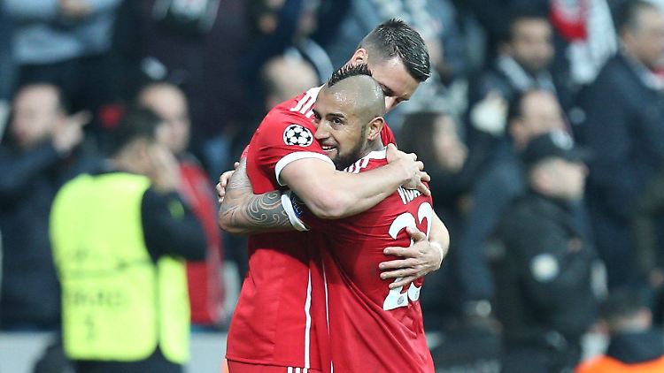 Können zufrieden sein mit ihrem CL-Los: Die Bayern-Stars.