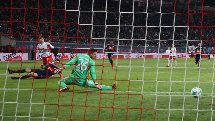 Schuss ins Münchner Herz: Leipzigs Nationalstürmer Timo Werner sorgte mit seinem ersten Ligator nach 543 Minuten für den RB-Sieg.