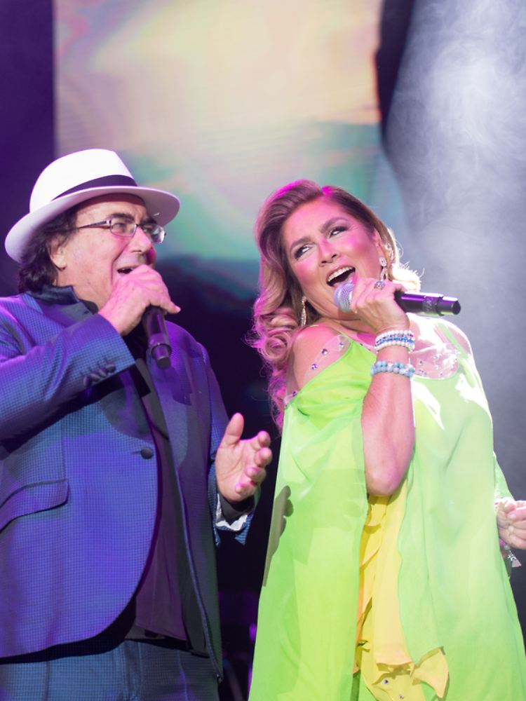 Al Bano und Romina Power beim Start ihrer Abschiedstournee in der Sporthalle Hamburg am 18. März.
