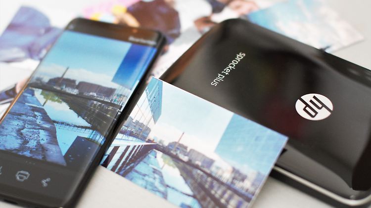 Der HP Sprocket Plus druckt Smartphone-Fotos im Nu aus. 