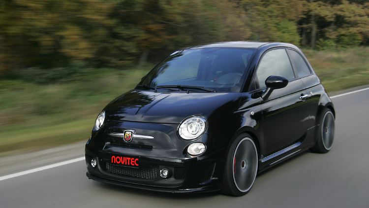 Da bebt es in der Knutschkugel: Der Fiat 500 Abarth von Novitec schafft es auf 223 km/h.