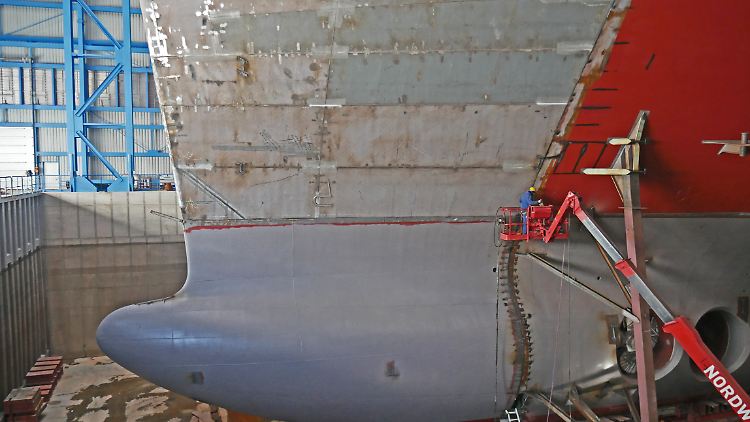 Wenn ein Kreuzfahrtschiff gebaut wird, sind die Dimensionen kaum zu greifen.